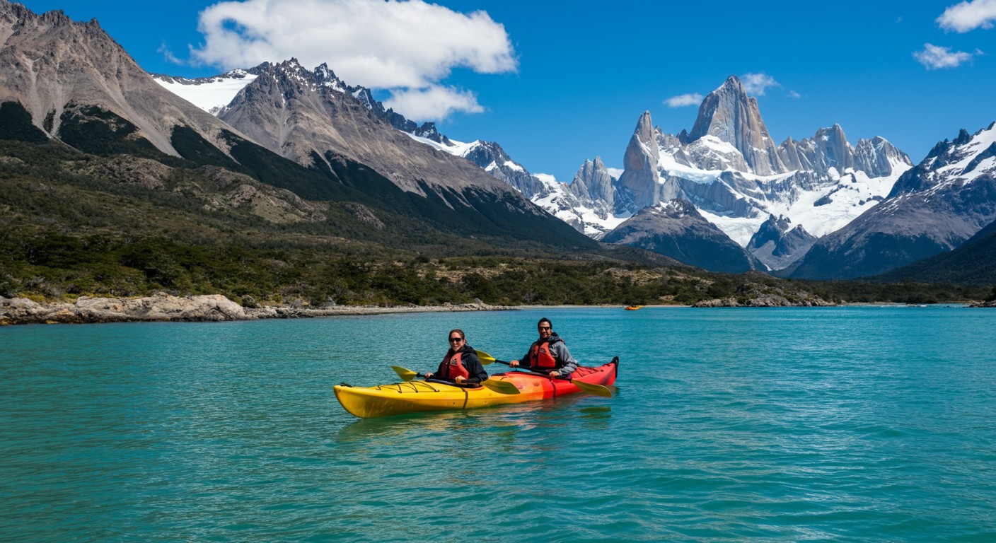 Kajaktouren in El Chaltén, Patagonien