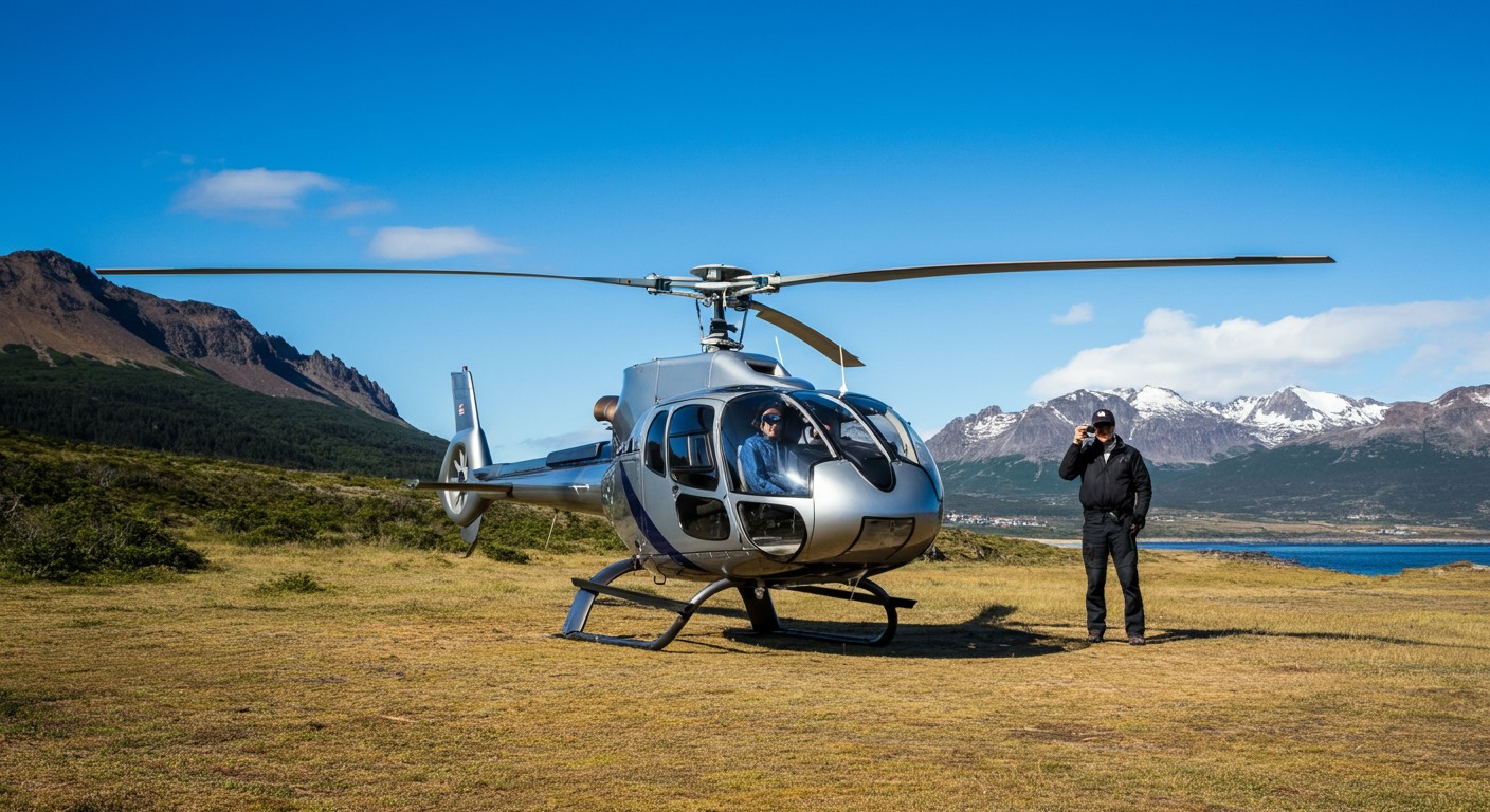 Passeio de helicóptero em Ushuaia