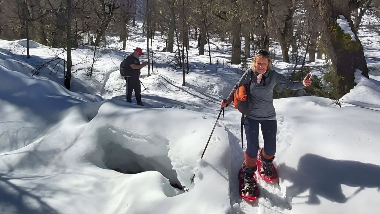 Randonnée En Raquettes À Neige Dans La Valle Escondido foto 3
