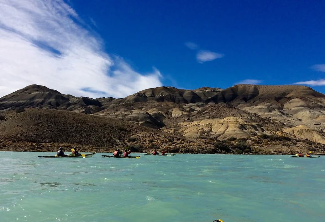 Kajak Auf Dem Argentino-see foto 5