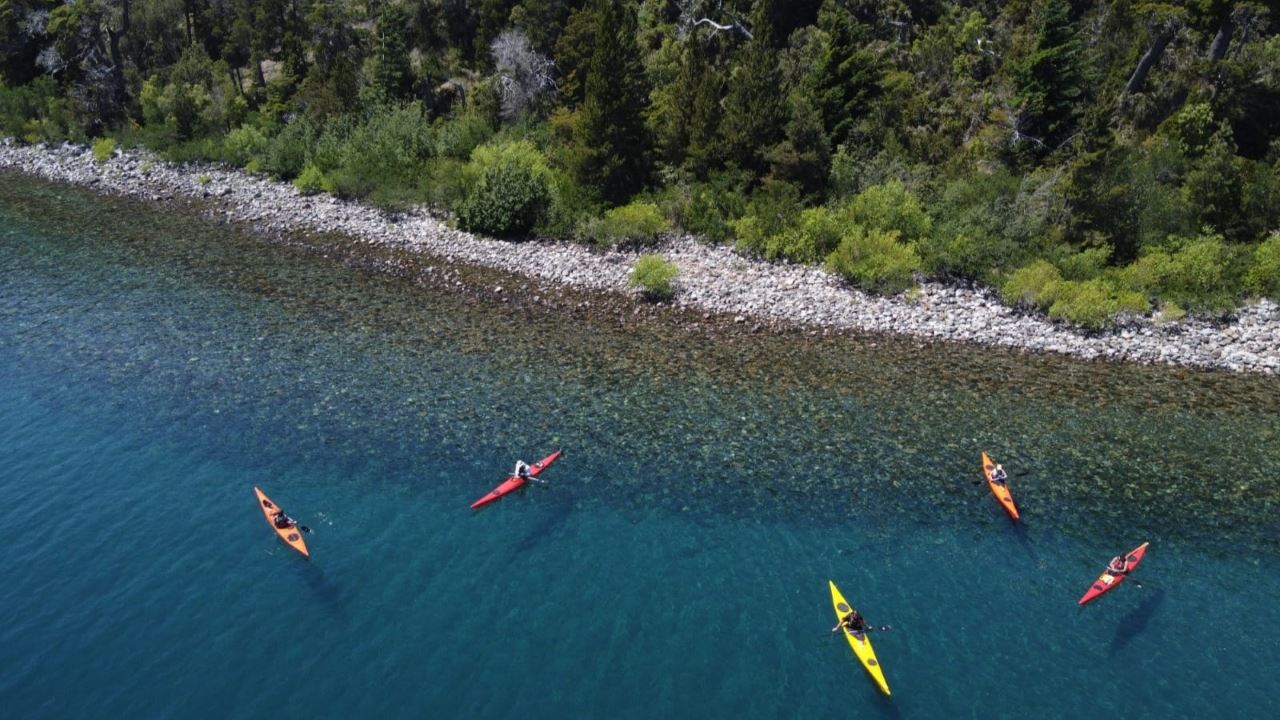 Kajak Auf Der Insel Huemul foto 5