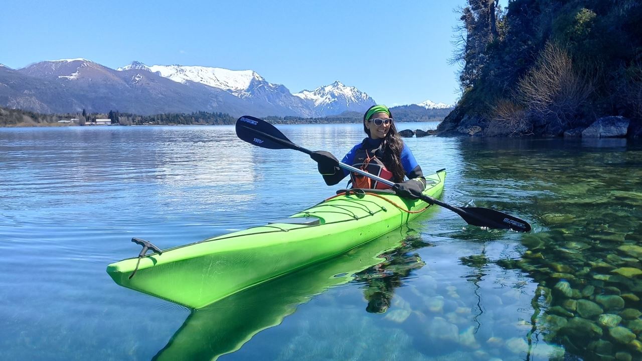 Kajak Auf Der Insel Huemul foto 3