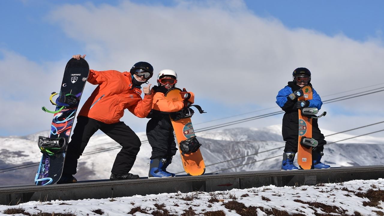 Snowboardtag Am Cerro Catedral foto 3