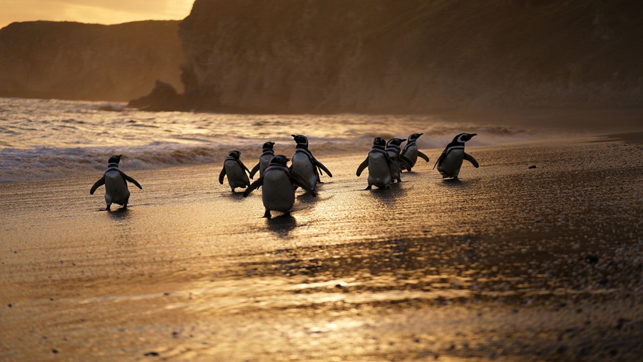 Sunset With Penguins foto 4