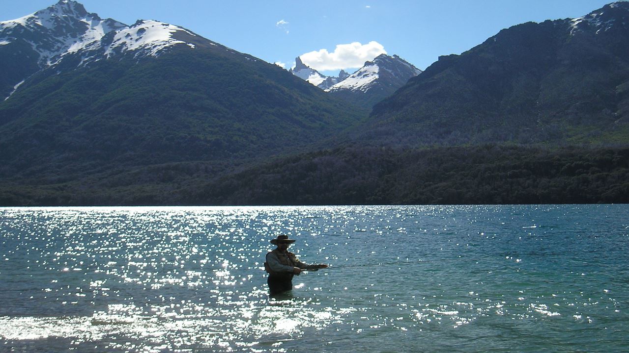Angeltag Am Manso River, Hess Lake Oder Los Moscos Lake foto 5