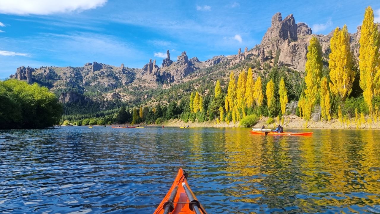 Kajak Limay-fluss Valle Encantado